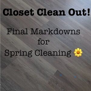Final Markdowns! Ready to rehome my closet! 😊